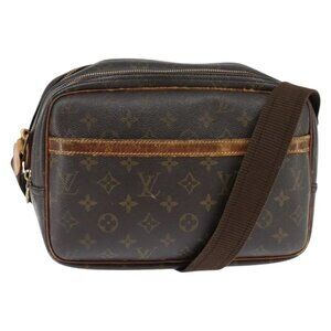 LOUIS VUITTON Monogram Reporter PM Shoulder Bag M45254 LV Auth bs30099